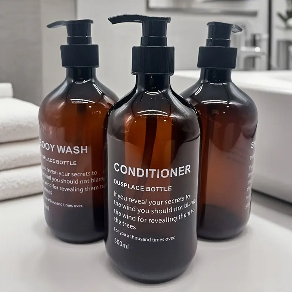 Frasco de Plastico Shampoo Ambar 500ML