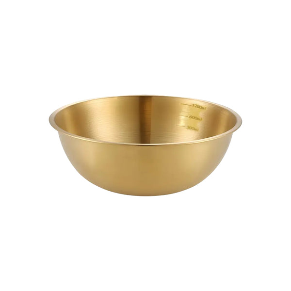Bowl Gold Acero Inoxidable 1200ML