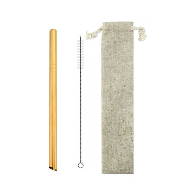 Eco-Straw de Acero XL Dorado