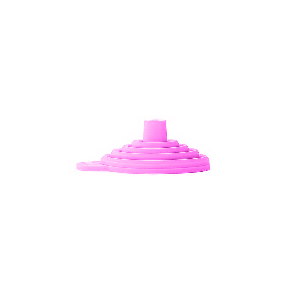 Embudo Plegable de Silicona Rosa