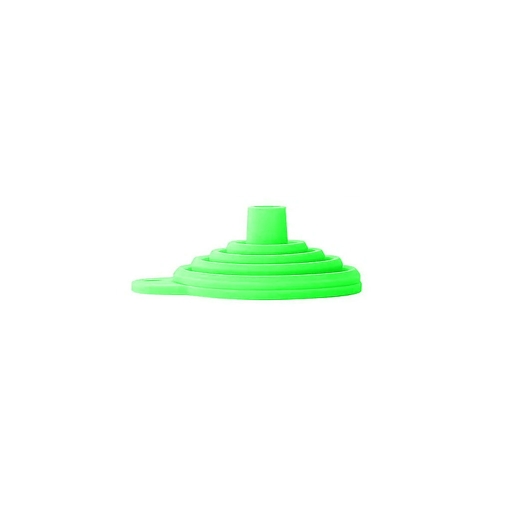Embudo Plegable de Silicona Verde