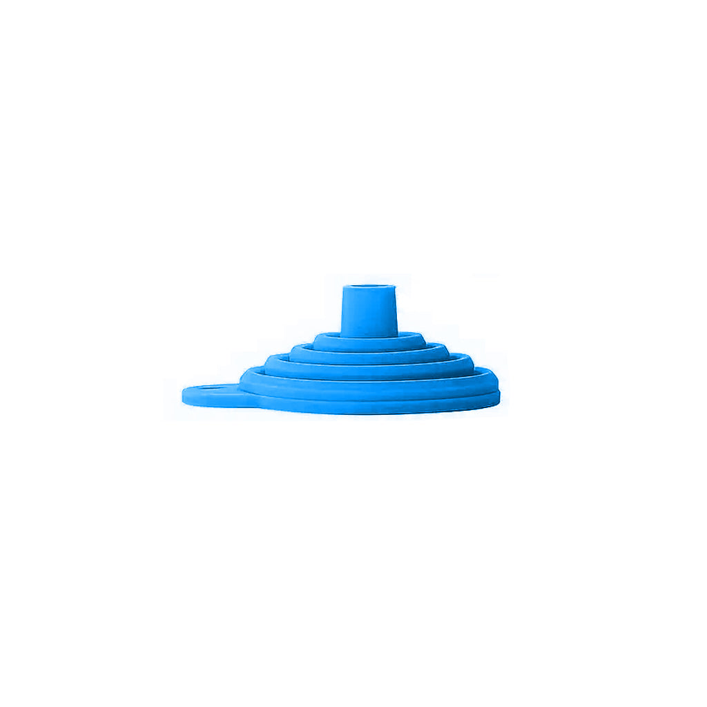 Embudo Plegable de Silicona Azul