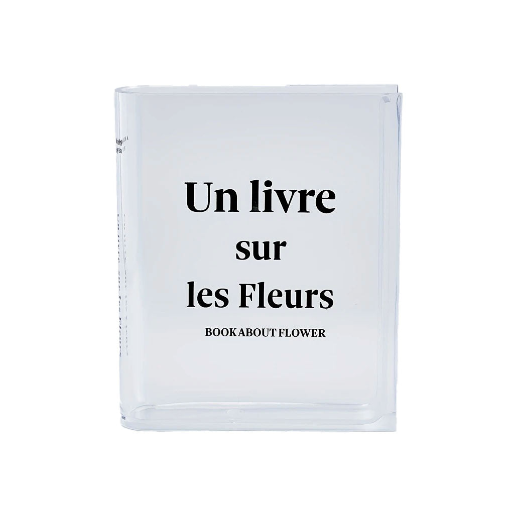 Florero Acrílico Un Livre Sur Les Fleurs
