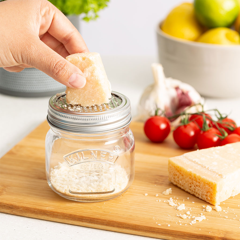 Frasco con Tapa y Rallador Fino Kilner