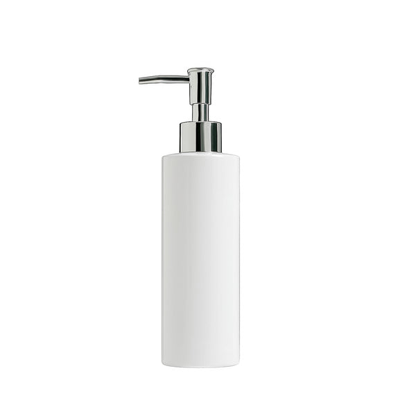 Frasco de Plastico Blanco con Dispensador Silver 300ML