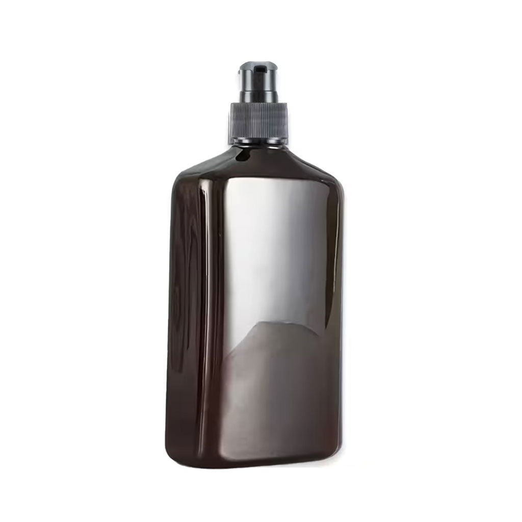 Frasco de Plastico Acondicionador Cuadrado Ambar 500ML
