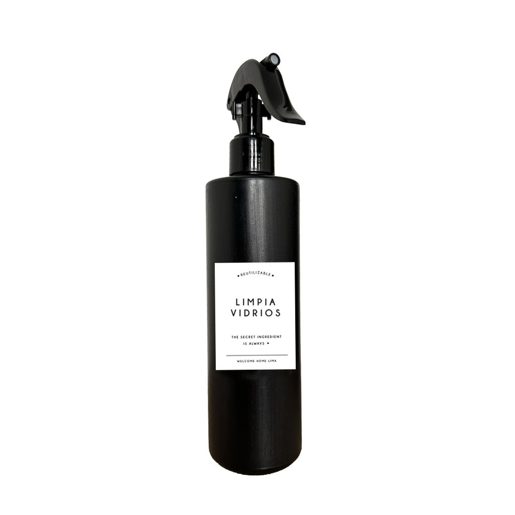 Frasco de Plastico Pulverizador Negro 480ml