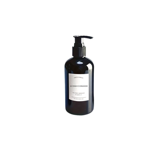 Frasco de Plastico Acondicionador Dispensador Negro 250ml