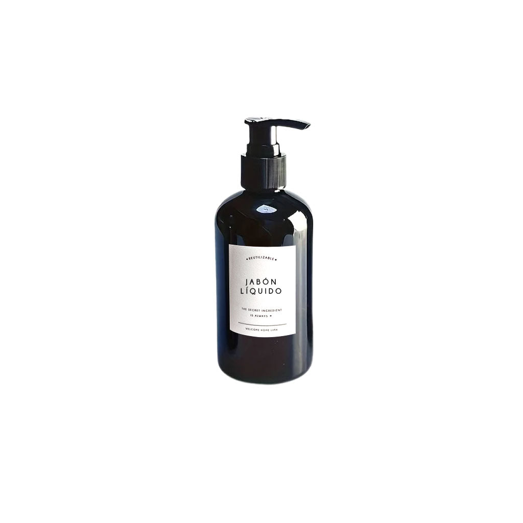Set 2 Frascos de Plastico Cocina Dispensador Negro 250ml