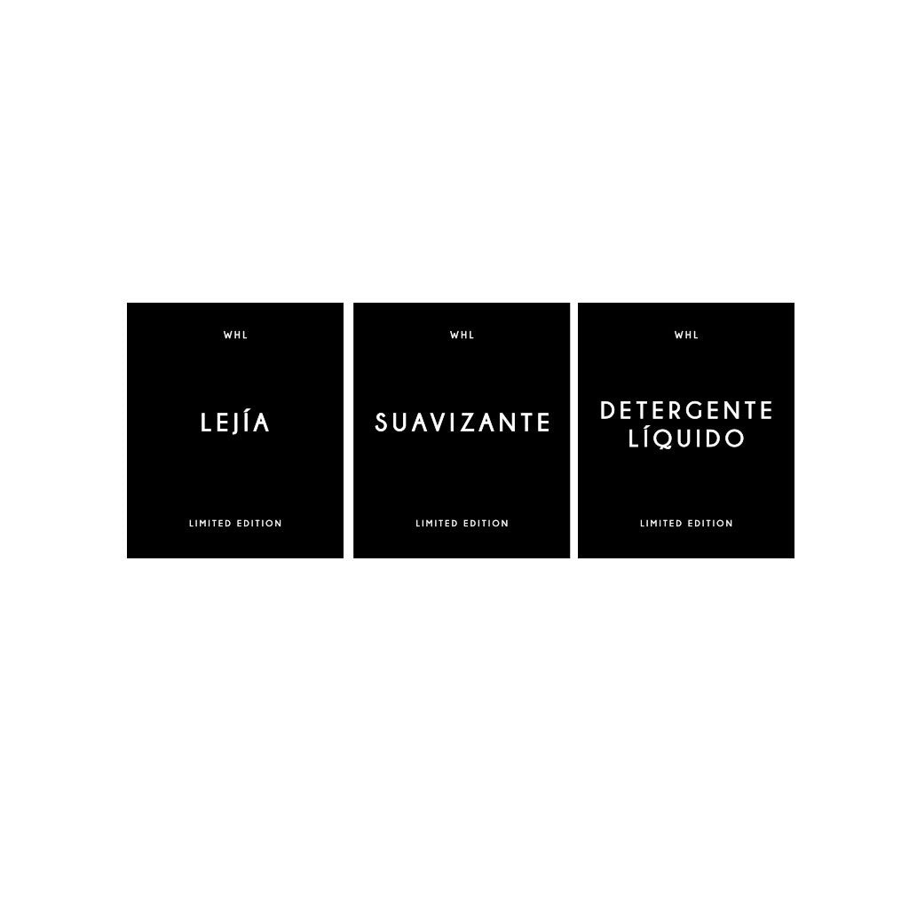 Set 12 Stickers Lavanderia 500ML Black Limited Edition