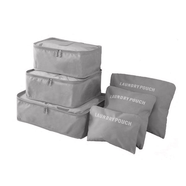 Juego De 6 Piezas Para Viaje Gris
