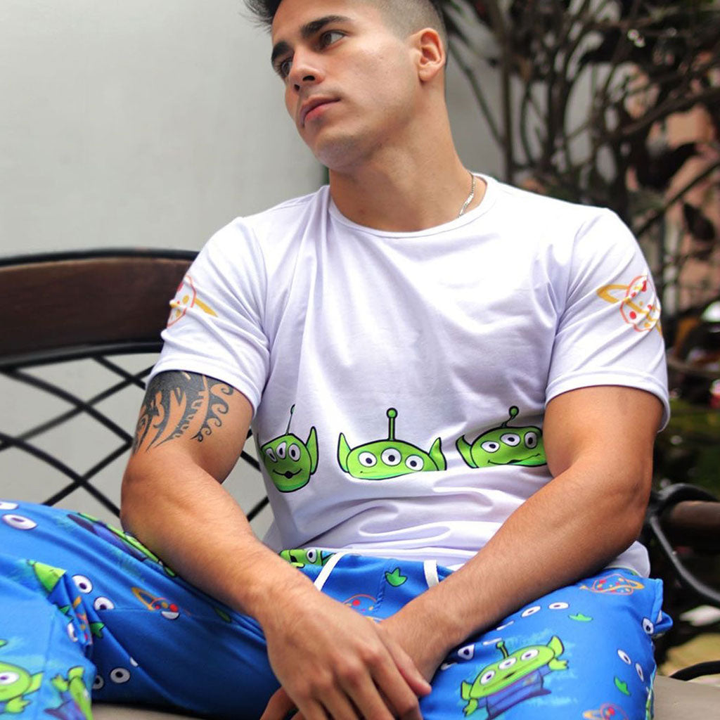 Pijama Aliens (Pantalon + Polo Manga Larga) | Talla M