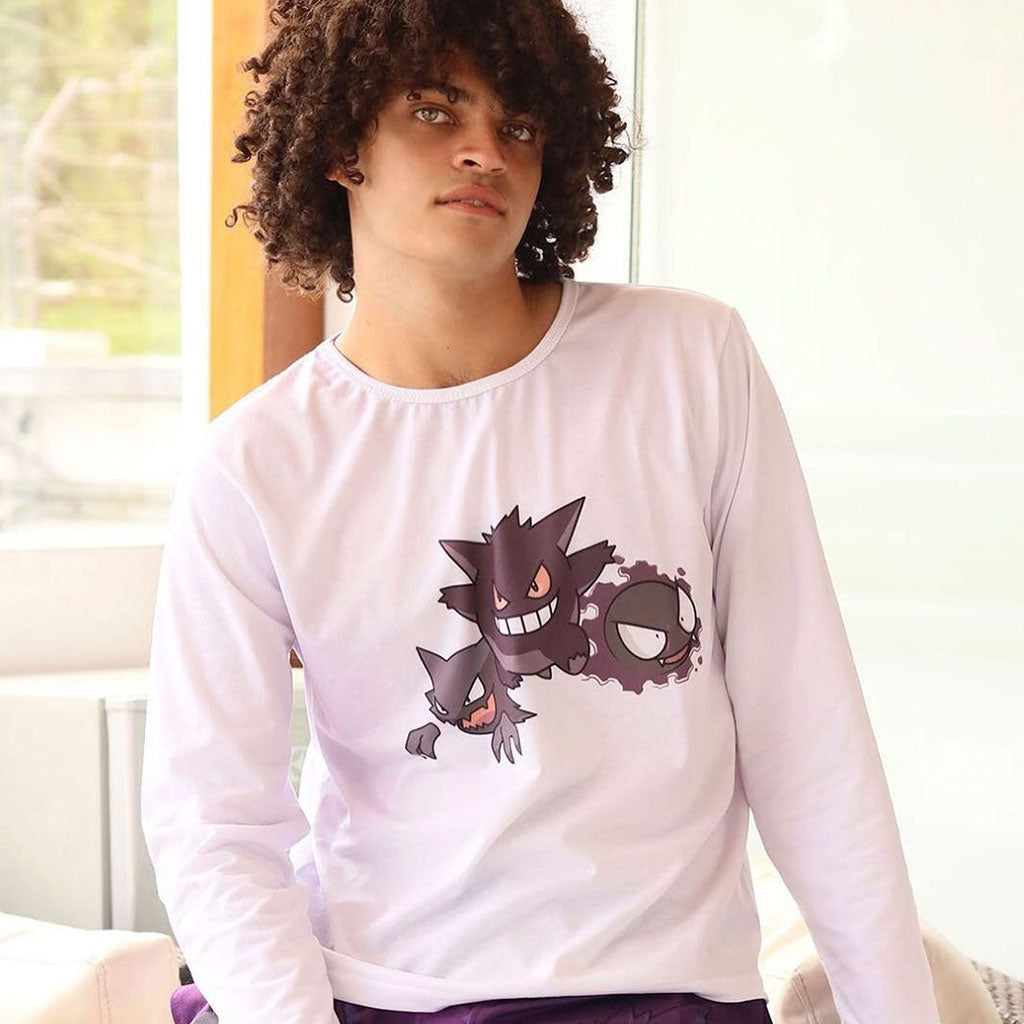 Pijama Gengar (Pantalon + Polo Manga Larga) | Talla M