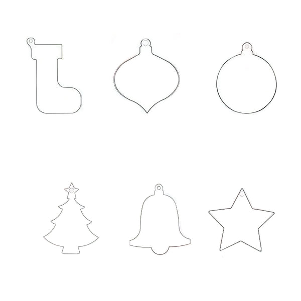 Set 12 Acrilicos Navidad Variado | Edicion Limitada