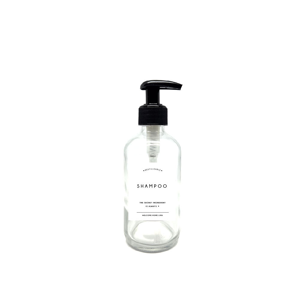 Frasco Shampoo Dispensador Transparente 250ml