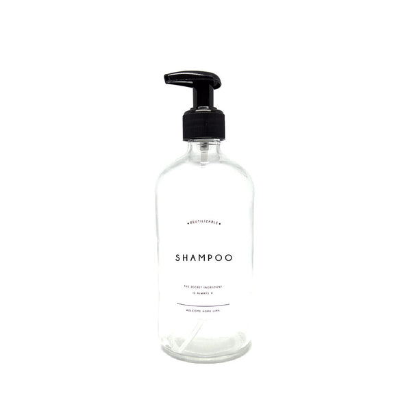 Frasco Shampoo Dispensador Transparente 500ml
