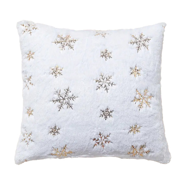 Cojin Snowflake Gold