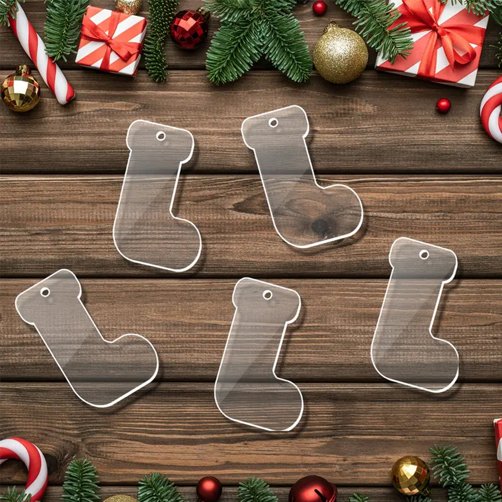 Set 10 Acrilicos Bota Navidad | Edicion Limitada