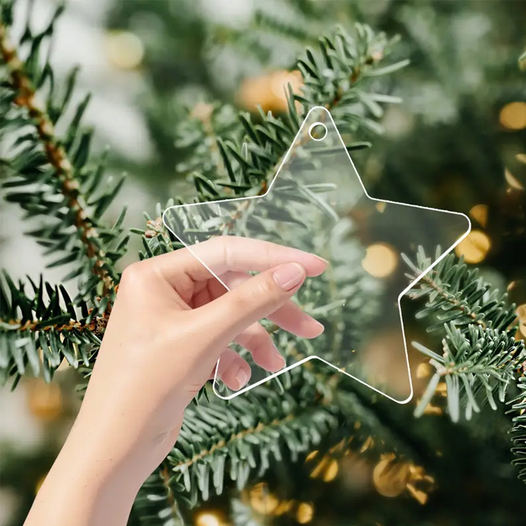 Set 10 Acrilicos Estrella Navidad | Edicion Limitada