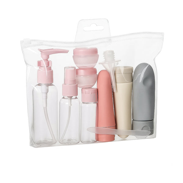 Set 11 Piezas y Botellas Viaje