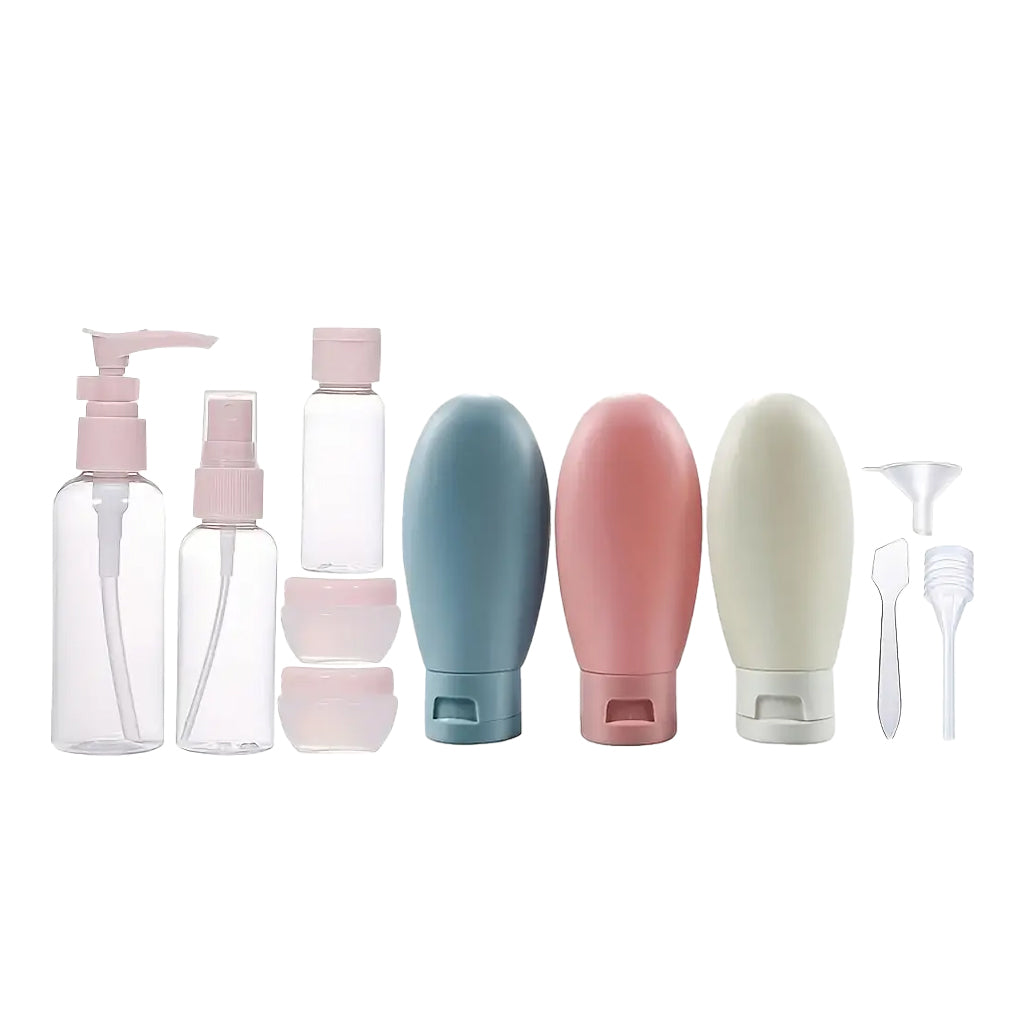 Set 11 Piezas y Botellas Viaje