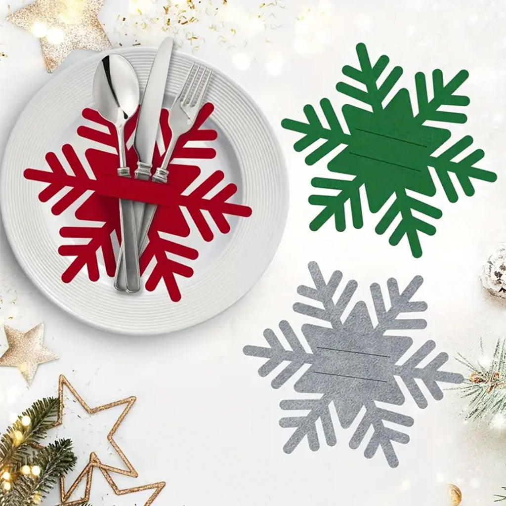 Set 2 Porta Cubiertos Snow