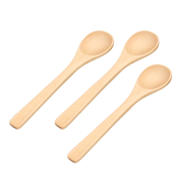 Set 3 Mini Cucharas de Madera Natural