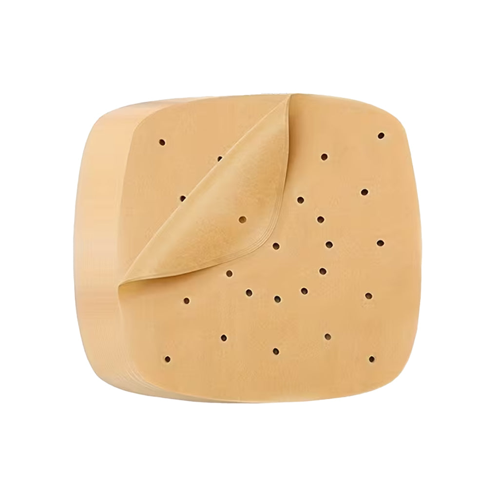 Set Air-Fryer Liners Cuadrado 20cm Natural