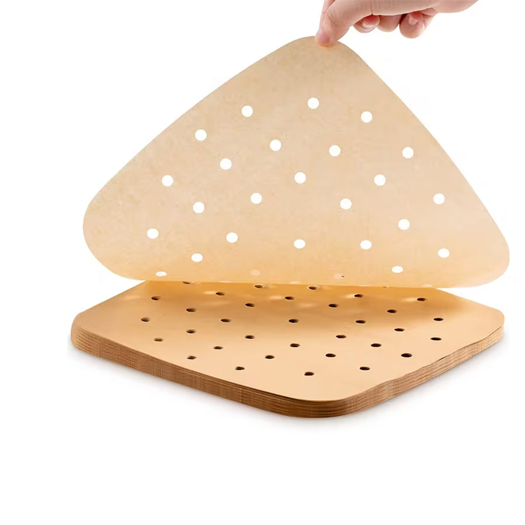 Set Air-Fryer Liners Cuadrado 20cm Natural