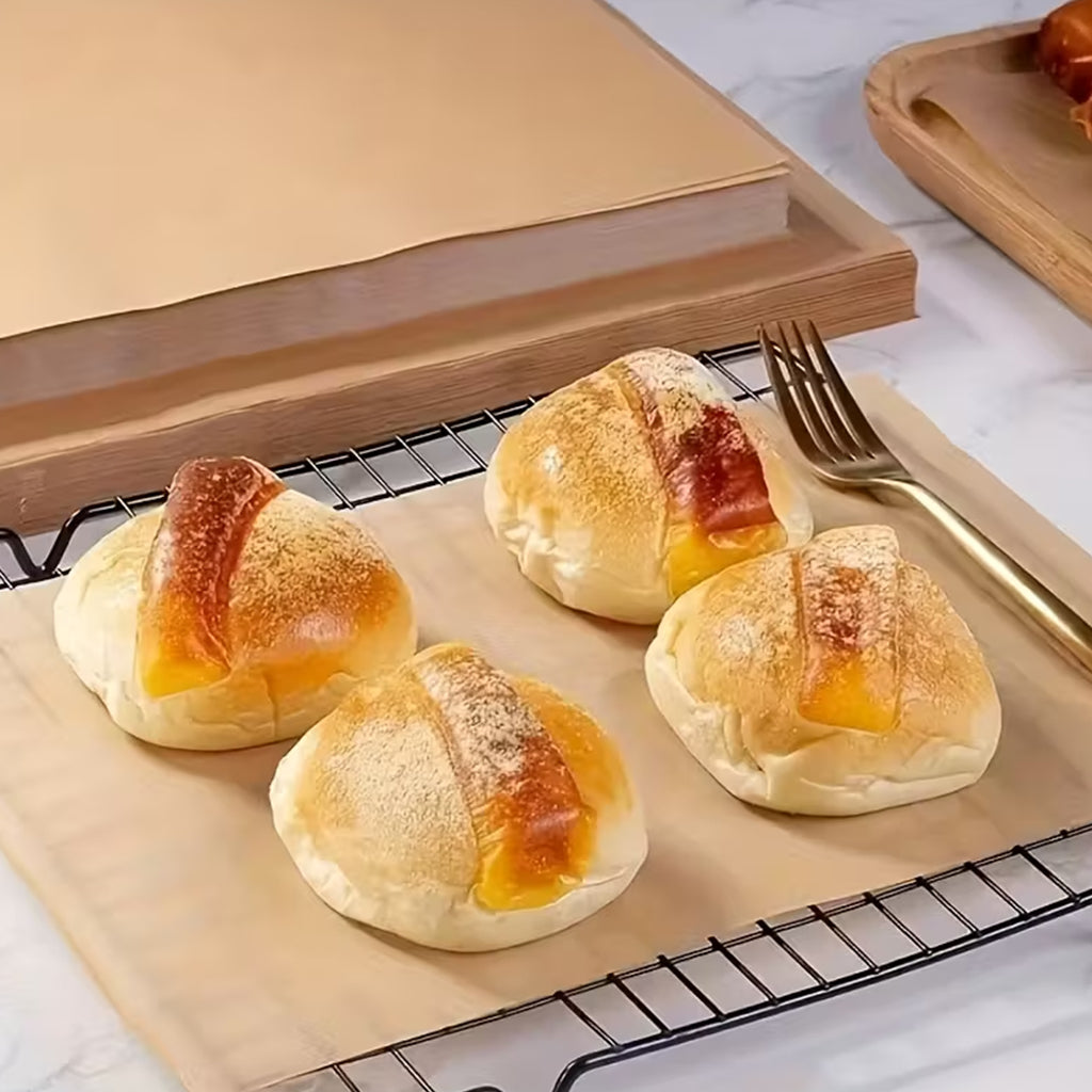 Set Air-Fryer Liners Rectangular 20cm Natural Sin Agujeros