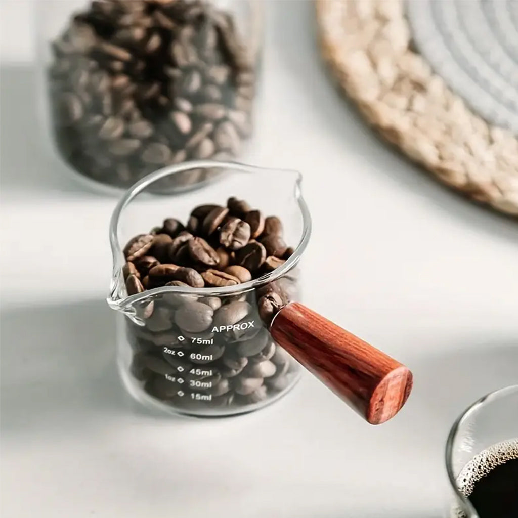 Taza Medidora con Mango Madera 100ml