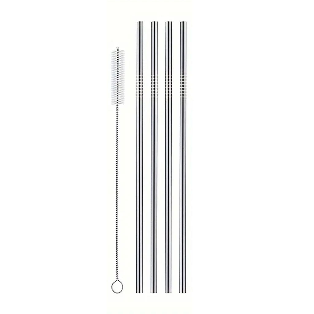 Eco-Straw de Acero Rectos Silver