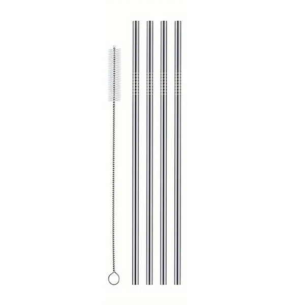 Eco-Straw de Acero Rectos Silver