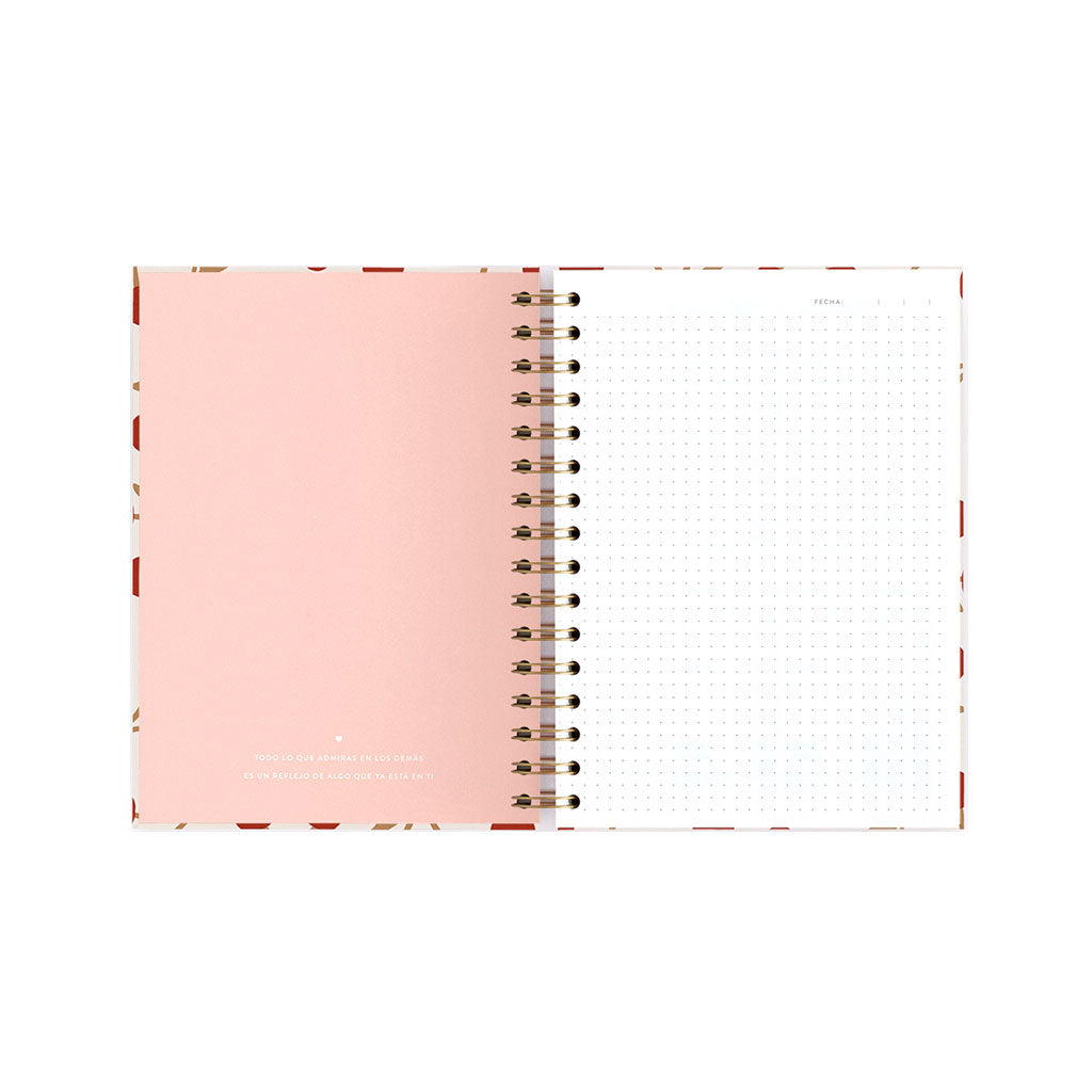 Cuaderno A5 Cerezas Blancas