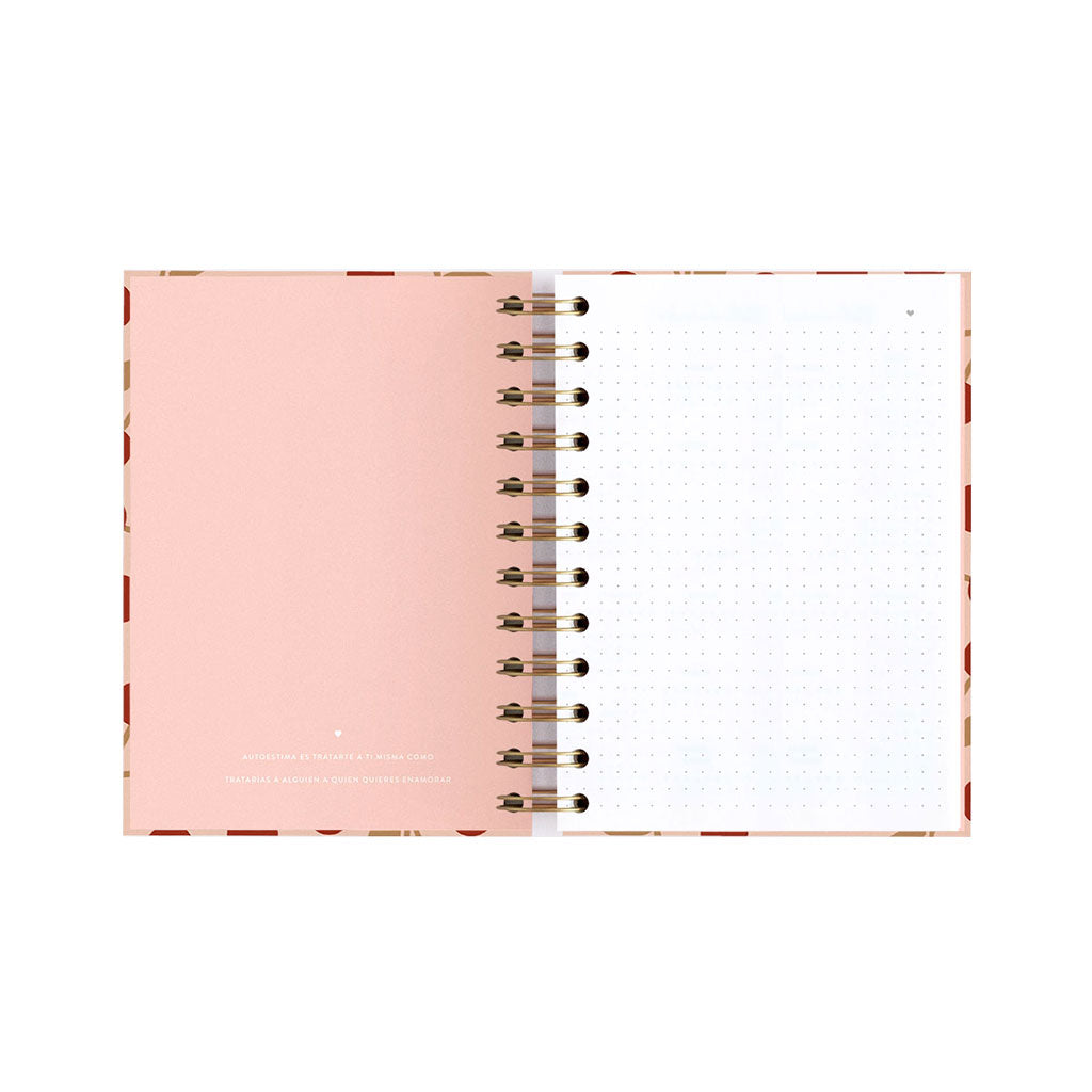 Cuaderno Mini Cerezas Rosa