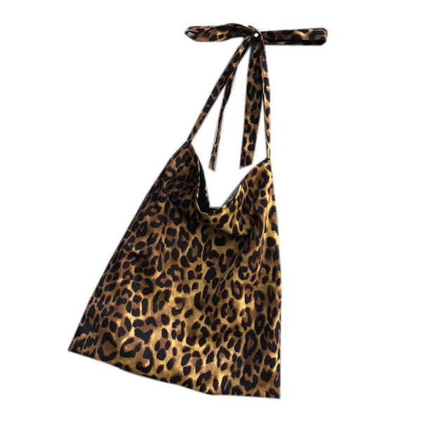 Bolsa de tela estilo leopardo
