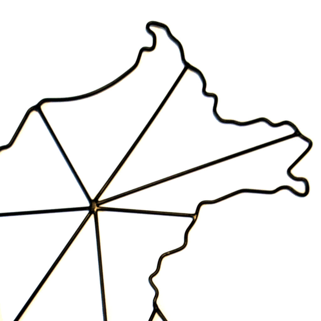 Mapa estilo Nórdico negro