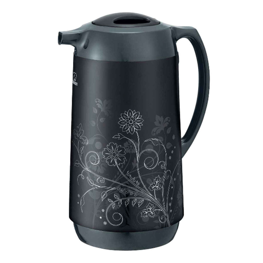 Termo Jarra Negro Flores 1 Lt